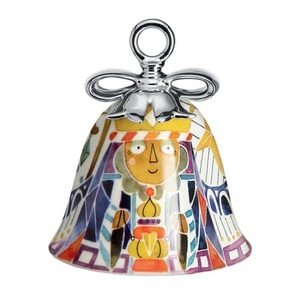 ALESSI, Alessi Holy Family Balthasar Weihnachtsglocke, Weihnachtskugel Holy Family keramik bunt / Glocke ?Balthasar? - handbemaltes Porzellan - Alessi bunt en keramik