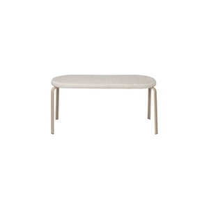 Broste Copenhagen, Gepolsterte Bank Oda textil beige / L 110 cm - BROSTE COPENHAGEN beige en textil, Gepolsterte Bank Oda textil beige / L 110 cm - BROSTE COPENHAGEN beige en textil