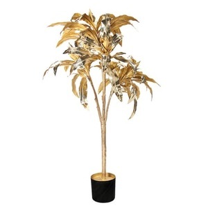 & klevering, Kunstpflanze Dracéna plastikmaterial gold / H 150 cm - & klevering gold en plastikmaterial, Kunstpflanze Dracéna plastikmaterial gold / H 150 cm - & klevering gold en plastikmaterial