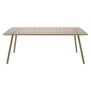 Fermob, Luxembourg rechteckiger Tisch rechteckig - 8 Personen - L 207 cm - Fermob braun/beige en metall, rechteckiger Tisch Luxembourg metall braun beige rechteckig - 8 Personen - L 207 cm - Fermob beige en metall