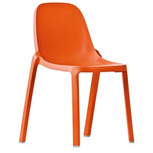 Emeco, Stapelbarer Stuhl Broom plastikmaterial orange - Emeco orange en plastikmaterial, Stapelbarer Stuhl Broom plastikmaterial orange - Emeco orange en plastikmaterial