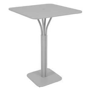 Fermob, Luxembourg Stehtisch 80 x 80 x H 105 cm - Fermob grau/silber/metall en metall, Stehtisch Luxembourg grau silber metall 80 x 80 x H 105 cm - Fermob metall en metall
