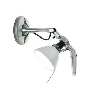 Luceplan, Luceplan Fortebraccio Wandspot Ø 11 cm, aluminium, Luceplan Fortebraccio Wandspot Ø 11 cm, aluminium
