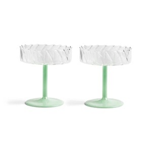 & klevering, Twirl Sektgläser / 2er-Set - & klevering grün en glas, Sektgläser Twirl glas grün / 2er-Set - & klevering grün en glas