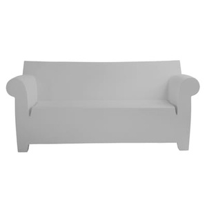 KARTELL, Kartell Bubble Club Sofa, Bubble Club Sofa - Kartell grau en plastikmaterial