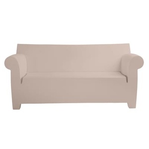KARTELL, Kartell Bubble Club Sofa pulver, Gartensofa 2-Sitzer Bubble Club plastikmaterial rosa / L 189 cm - Kartell rosa en plastikmaterial