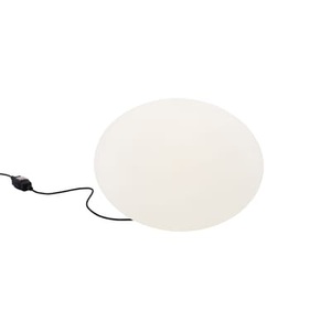 Cinna, Globe Outdoorlampe Weißer Kunststoff / Ø 55 cm - Cinna weiß en plastikmaterial, Outdoorlampe Globe plastikmaterial weiß Weißer Kunststoff / Ø 55 cm - Cinna weiß en plastikmaterial