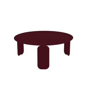 Fermob, Bebop Couchtisch / Ø 80 x H 32 cm - Fermob rot en metall, Couchtisch Bebop metall rot / Ø 80 x H 32 cm - Fermob en