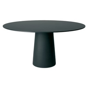 Moooi, Glühlampe Angeschlossen E27 / Pied pour table Container plastikmaterial schwarz / H 70 cm - für Tischplatte mit Ø 140 cm - Moooi schwarz en plastikmaterial, Glühlampe Angeschlossen E27 / Pied pour table Container plastikmaterial schwarz / H 70 cm - für Tischplatte mit Ø 140 cm - Moooi schwarz en plastikmaterial