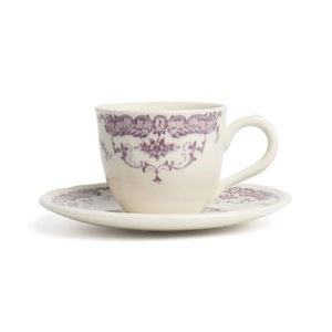 Bitossi Home, Rose Kaffeetasse / Mit Untertasse - Bitossi Home rosa en keramik, Kaffeetasse Rose keramik rosa / Mit Untertasse - Bitossi Home rosa en keramik