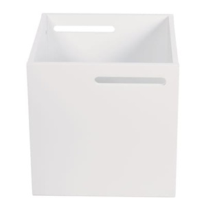 temahome, Temahome - Aufbewahrungsbox BERLIN - Holzwerkstoff - weiss - 34/33/33 cm, Box Holzbox Berlin, robuste Spanplatte, weiß