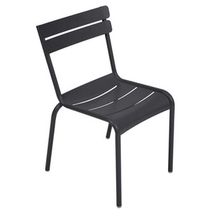 Fermob, Luxembourg Stapelbarer Stuhl / Metall - Fermob grau en metall, Stapelbarer Stuhl Luxembourg metall grau / Metall - Fermob grau en metall