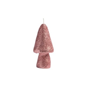 & klevering, Glitter Mushroom Kerze / Small - Ø 5,5 x H 12,5 cm - & klevering rosa en wachs, Kerze Glitter Mushroom wachs rosa / Small - Ø 5,5 x H 12,5 cm - & klevering rosa en wachs