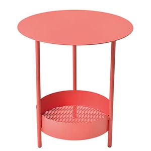 Fermob, Salsa Beistelltisch / Ø 50 cm x H 50 cm - Fermob rot/orange en metall, Beistelltisch Salsa metall rot orange / Ø 50 cm x H 50 cm - Fermob orange en metall