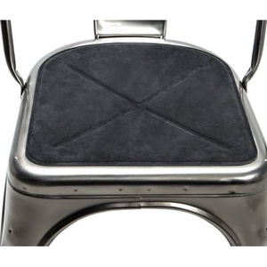 Tolix, Sitzkissen textil grau / mit Magnethalterung, für Stuhl A und Sessel A56 - Tolix grau en textil, Sitzkissen textil grau / mit Magnethalterung, für Stuhl A und Sessel A56 - Tolix grau en textil