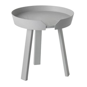 Muuto, Around Couchtisch Klein Ø 45 cm x H 46 cm - Muuto grau en holz, Couchtisch Around Small holz grau Klein Ø 45 cm x H 46 cm - Muuto grau en holz
