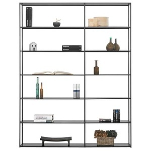 Zeus, Easy Irony Bücherregal / L 178 x H 226 cm - Zeus schwarz en metall, Bücherregal Easy Irony metall schwarz / L 178 x H 226 cm - Zeus schwarz en metall