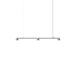 Normann Copenhagen, Pendelleuchte Hat Linear Small metall grau / L 115 cm - Normann Copenhagen grau en metall, Pendelleuchte Hat Linear Small metall grau / L 115 cm - Normann Copenhagen grau en metall
