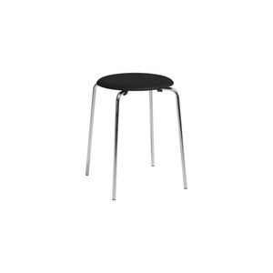 Fritz Hansen, Stappelbarer Hocker Dot holz schwarz / Arne Jacobsen, 1954 - Fritz Hansen schwarz en holz, Stappelbarer Hocker Dot holz schwarz / Arne Jacobsen, 1954 - Fritz Hansen schwarz en holz