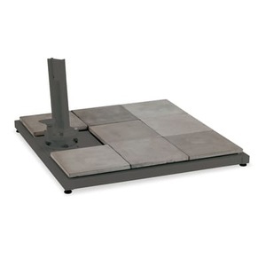 Vlaemynck, Ständer für Ampelschirme für „Easy Shadow“ & „Pagoda“ - Vlaemynck grau en metall/stein, Ständer für Ampelschirme metall stein grau für ?Easy Shadow? & ?Pagoda? - Vlaemynck grau en stein