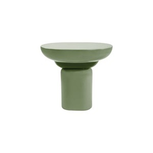 POPUS EDITIONS, Babka Table d?appoint / 55 x 32 x H 50 cm - Glasfaser - POPUS EDITIONS grün en plastikmaterial, Beistelltisch Babka plastikmaterial grün / 55 x 32 x H 50 cm - Glasfaser - POPUS EDITIONS grün en plastikmaterial