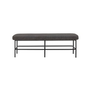 Bloomingville, Farell Gepolsterte Bank / L 140 cm - Stoff - Bloomingville grau en textil, Gepolsterte Bank Farell textil grau / L 140 cm - Stoff - Bloomingville grau en textil