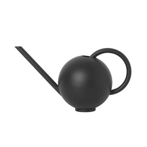 ferm living, Ferm Living-Orb Watering Can, Black, Gießkanne Orb metall schwarz / Metall - 2L - Ferm Living schwarz en metall