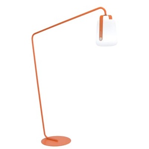 Fermob, Fermob Balad Standfuß gebogen karotte, Armlehne metall orange für Lampe Balad / groß H 190 cm - seitlicher Fuß - Fermob orange en metall