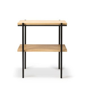Ethnicraft, Rise Beistelltisch / Eiche massiv & Metall 50 x 30 cm - Ethnicraft holz natur en holz, Beistelltisch Rise holz natur / Eiche massiv & Metall 50 x 30 cm - Ethnicraft holz natur en holz