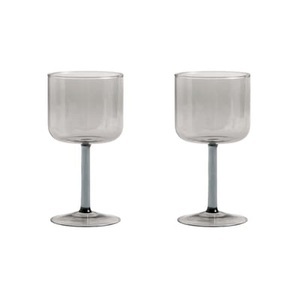 Hay, Tint Weinglas / 2er-Set - Hay grau en glas, Weinglas Tint glas grau / 2er-Set - Hay grau en glas