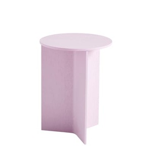 Hay, Slit Wood Beistelltisch / Hoch - Ø 35 X H 47 cm / Holz - Hay rosa en holz, Beistelltisch Slit Wood holz rosa / Hoch - Ø 35 X H 47 cm / Holz - Hay rosa en holz