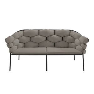 Cinna, Serpentine Sofa / L 165 cm - Cinna beige en textil, Gartensofa 2-Sitzer Serpentine textil beige / L 165 cm - Cinna beige en textil