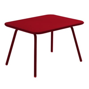 Fermob, Luxembourg kid Kindertisch 75 x 55 cm - Fermob rot en metall, Kindertisch Luxembourg kid metall rot 75 x 55 cm - Fermob rot en metall