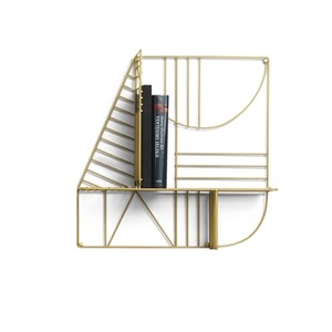 Mogg, Musa Regal / 60 x 60 cm - Mogg gold en metall, Regal Musa metall gold / 60 x 60 cm - Mogg gold en metall