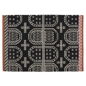 Gan, Kilim Tasili Teppich / 240 x 170 cm - Gan schwarz en textil, Teppich Kilim Tasili textil schwarz / 240 x 170 cm - Gan schwarz en textil