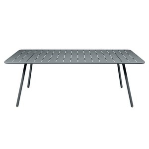Fermob, Luxembourg rechteckiger Tisch / 8 Personen - 207 x 100 cm - Aluminium - Fermob grau en metall, rechteckiger Tisch Luxembourg metall grau / 8 Personen - 207 x 100 cm - Aluminium - Fermob grau en metall