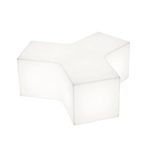 SLIDE, Ypsilon Outdoor beleuchteter Couchtisch für den Außenbereich - Slide weiß en plastikmaterial, Ypsilon Outdoor beleuchteter Couchtisch für den Außenbereich - Slide weiß en plastikmaterial