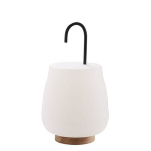 Cinna, Dôt Outdoorlampe - Cinna weiß en plastikmaterial, Outdoorlampe Dôt plastikmaterial weiß holz natur - Cinna holz natur en holz