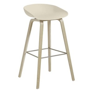 Hay, Barhocker About a stool AAS 32 HIGH plastikmaterial beige / H 75 cm - Recycelt - Hay beige en plastikmaterial, Barhocker About a stool AAS 32 HIGH plastikmaterial beige / H 75 cm - Recycelt - Hay beige en plastikmaterial
