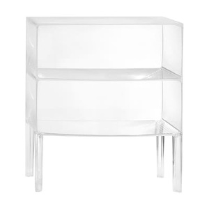 KARTELL, Kartell-Ghost Buster Bank, Kristall, Kommode Ghost Buster plastikmaterial transparent / B 68 x H 80 cm - Philippe Starck 2010 - Kartell transparent en plastikmaterial