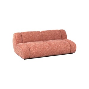 POPUS EDITIONS, Victoria Sofa / L 280 cm - POPUS EDITIONS rosa en textil, Sofa Victoria textil rosa rot / L 280 cm - POPUS EDITIONS rot en textil