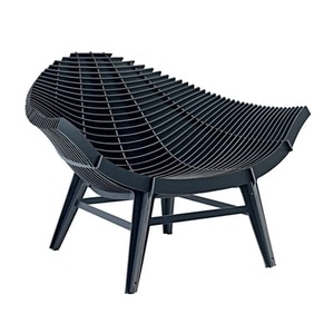 Ibride, Manta Lounge Sessel / Kompaktlaminat - für Haus und Garten - Ibride schwarz en holz, Lounge Sessel Manta holz schwarz / Kompaktlaminat - für Haus und Garten - Ibride schwarz en holz