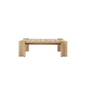 GUBI, Atmosfera Couchtisch / 113 x 100 cm - Teakholz - Gubi holz natur en holz, Couchtisch Atmosfera holz natur / 113 x 100 cm - Teakholz - Gubi en