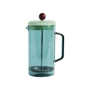 Hay, Druckkolben-Kaffeemaschine / 1 L - Glas - Hay blau/grün en glas, Druckkolben-Kaffeemaschine glas blau grün / 1 L - Glas - Hay grün en glas