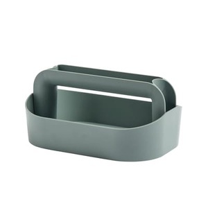Hay, HAY Tool Aufbewahrungsbox, Schachtel Tool Box, Boîte à maquillage plastikmaterial grün grau / L 30,5 cm x H 14,5 cm - Hay grau en plastikmaterial