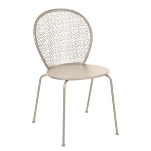 Fermob, Fermob Lorette Stuhl, Stapelbarer Stuhl Lorette metall braun beige / Metall - Fermob beige en metall