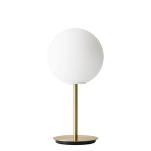 MENU, Menu TR Bulb DTW Tischlampe 41cm Messing/opal matt, Tischleuchte TR Bulb LED glas gold metall / Mit Dimmer - Messing / Glas - Menu metall en glas