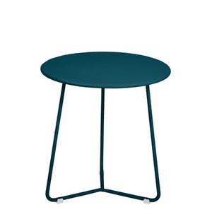Fermob, Cocotte Beistelltisch / Hocker - Ø 34 cm x H 36 cm - Fermob blau en metall, Beistelltisch Cocotte metall blau / Hocker - Ø 34 cm x H 36 cm - Fermob blau en metall
