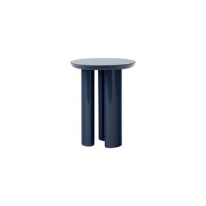 &tradition, Tung JA3 Beistelltisch / Ø 38 x H 48 cm - MDF - &tradition blau en holz, Beistelltisch Tung JA3 holz blau / Ø 38 x H 48 cm - MDF - &tradition blau en holz
