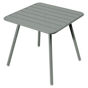 Fermob, Luxembourg quadratischer Tisch / 80 x 80 cm - 4 Beine - Fermob en, quadratischer Tisch Luxembourg metall grau / 80 x 80 cm - 4 Beine - Fermob en